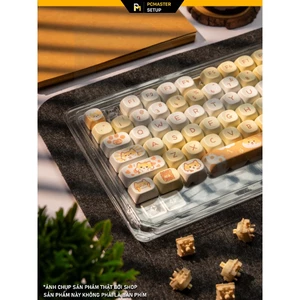 Keycap pbt Corgi chiều cao MOA profile sử dụng cho bàn phím cơ