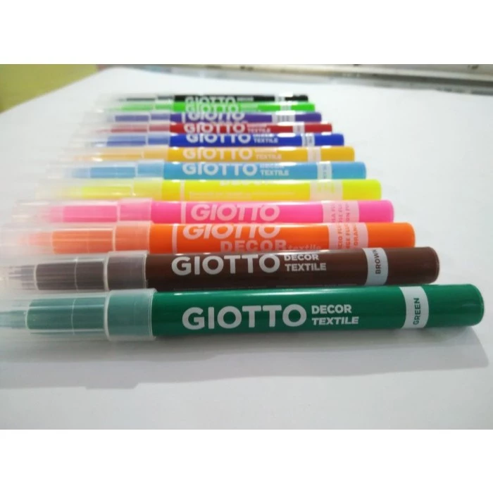 Bút dạ vẽ lên vải nhập khẩu Italy GIOTTO Decor Textile 48 chiếc 12 màu 494700