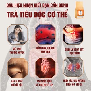 [Gột sạch độc tố] Trà tiêu độc 5in1 Fengcha thanh tẩy độc tố toàn bộ cơ thể cấp tế bào bịch 30 gói