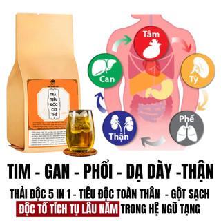 [Gột sạch độc tố] Trà tiêu độc 5in1 Fengcha thanh tẩy độc tố toàn bộ cơ thể cấp tế bào bịch 30 gói