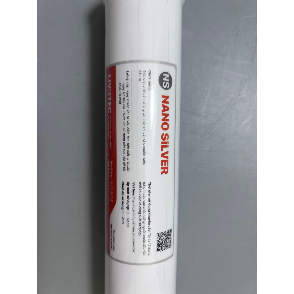 Combo 2 Lõi Chức Năng Karofi Livotec Gồm T33-GAC và Nano Silver Giúp Tạo Vị, Chống Tái Nhiễm Khuẩn Cho Nước