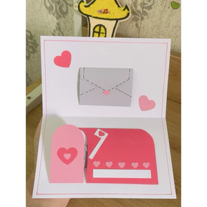 Thiệp hòm thư - scrapbook idea, thiệp dán sổ scrapbook - Jasmine Handmade 🌼