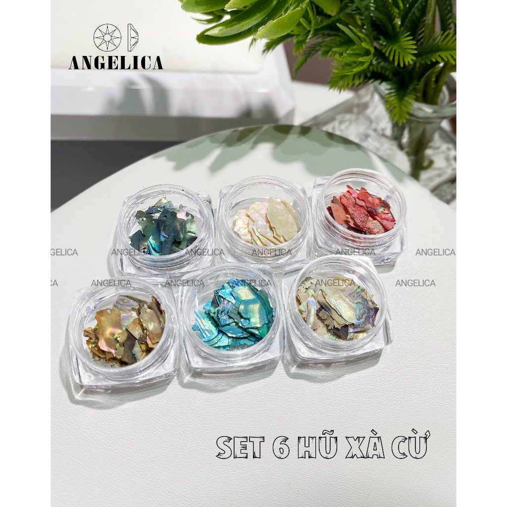 Xà cừ 3D mỏng trang trí móng ANGELICA SXC