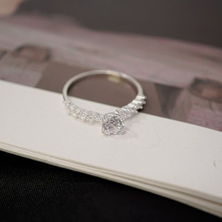 Nhẫn bạc LAMY Round And Marquise Tulip Ring Silver 8380- Nhẫn bạc ta cao cấp