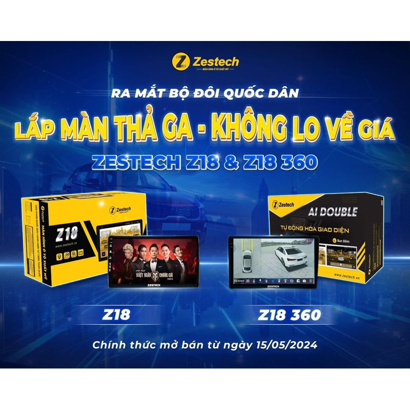 Màn Hình Zestech Z18 Z18 360 liền camera 360 tặng kèm áp suất lốp ...
