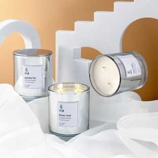 Nến thơm JALIN hương Winter Apple -  Làm từ sáp ong thiên nhiên & sáp đậu nành - Giúp thơm phòng, thư giãn