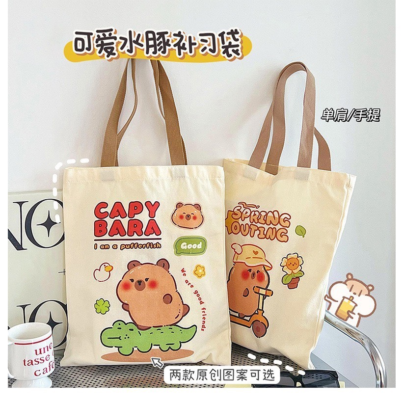 [🔥XƯỞNG SALE SẬP SÀN🔥] Túi Vải Tote - Túi Canvas Capybara Siêu Hot X01