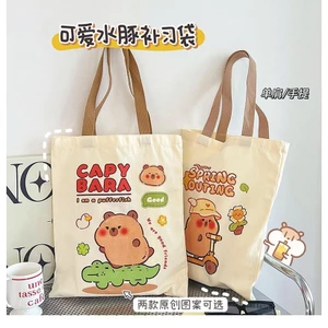 Túi Vải Tote - Túi Canvas Capybara Siêu Hot X01