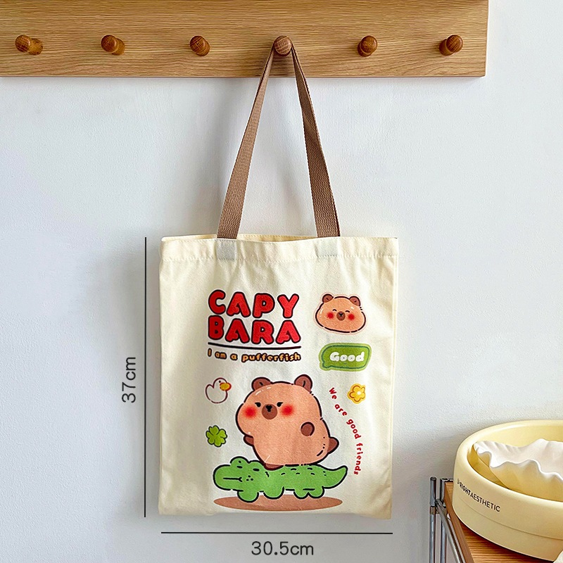 [🔥XƯỞNG SALE SẬP SÀN🔥] Túi Vải Tote - Túi Canvas Capybara Siêu Hot X01