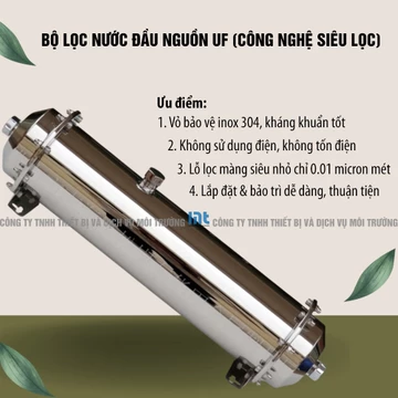Máy lọc nước UF Flukon, lọc nước đầu nguồn, lọc nước sinh hoạt, nước máy 2000L/H
