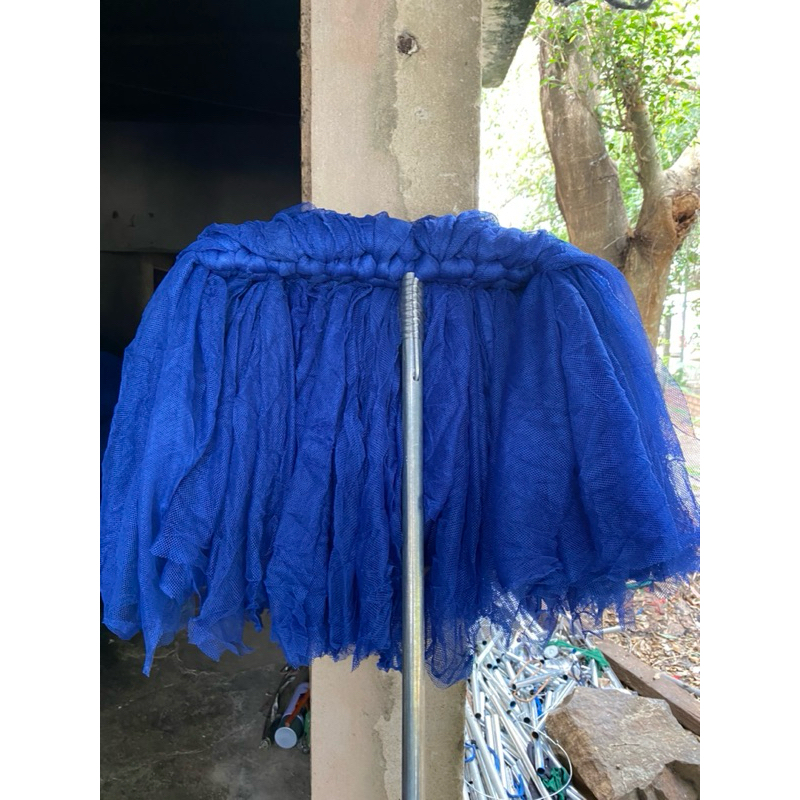 Xanh đậm mảnh to ngang 35cm cán 1m5