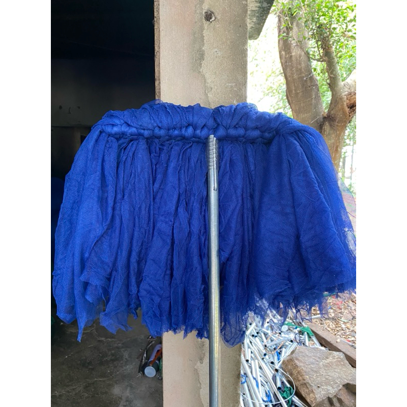 Xanh đậm mảnh to ngang 35cm cán 1m5
