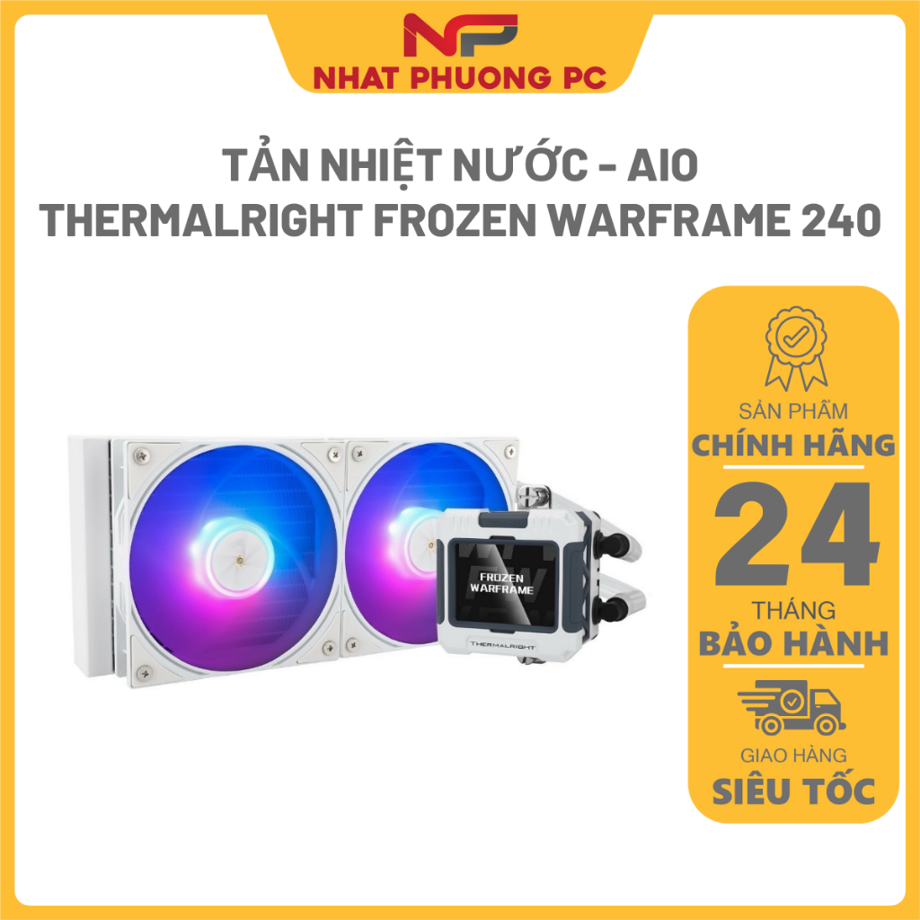 Tản Nhiệt Nước Màn Led AIO Thermalright Frozen Warframe 240 Đen + Trắng ...
