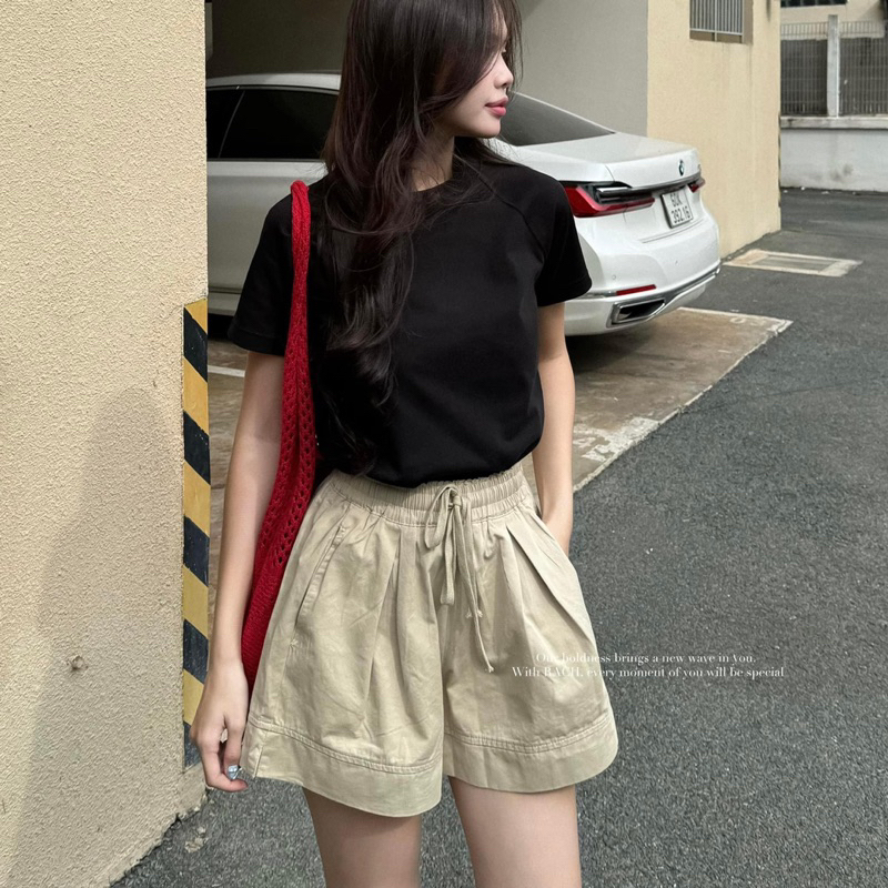 [RÁCH STORE] Quần Short Vải - 6635 - Lai 5 - Xẻ Lai - Lưng Thun ...