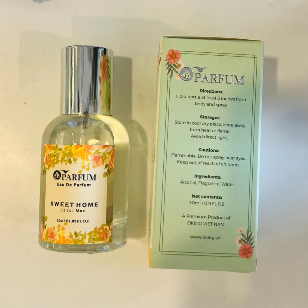 Xịt thơm vải hương nước hoa Sweet home Pour Homme 03 EDP Oparfum