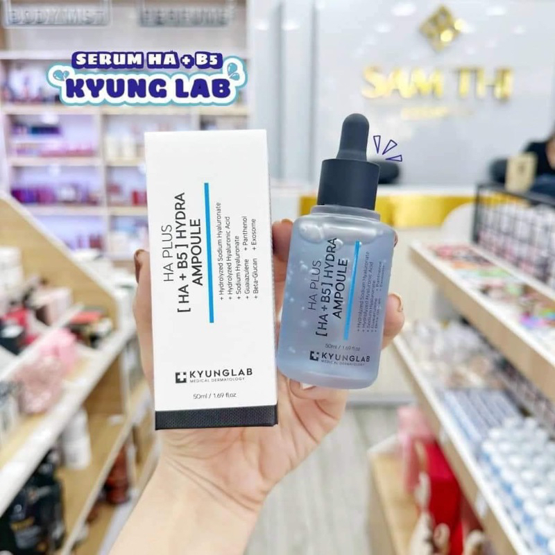 Serum HA B5 KyungLab 50ml hạn 2028 cấp ẩm phục hồi da dưỡng ẩm da [HA+B5] HYDRA AMPOULE 50ml cấp nước dịu da IS437
