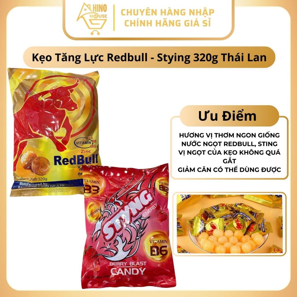 Kẹo Tăng Lực Redbull, Styng 320g Thái Lan Thơm Ngon Vị Chua Ngọt ...