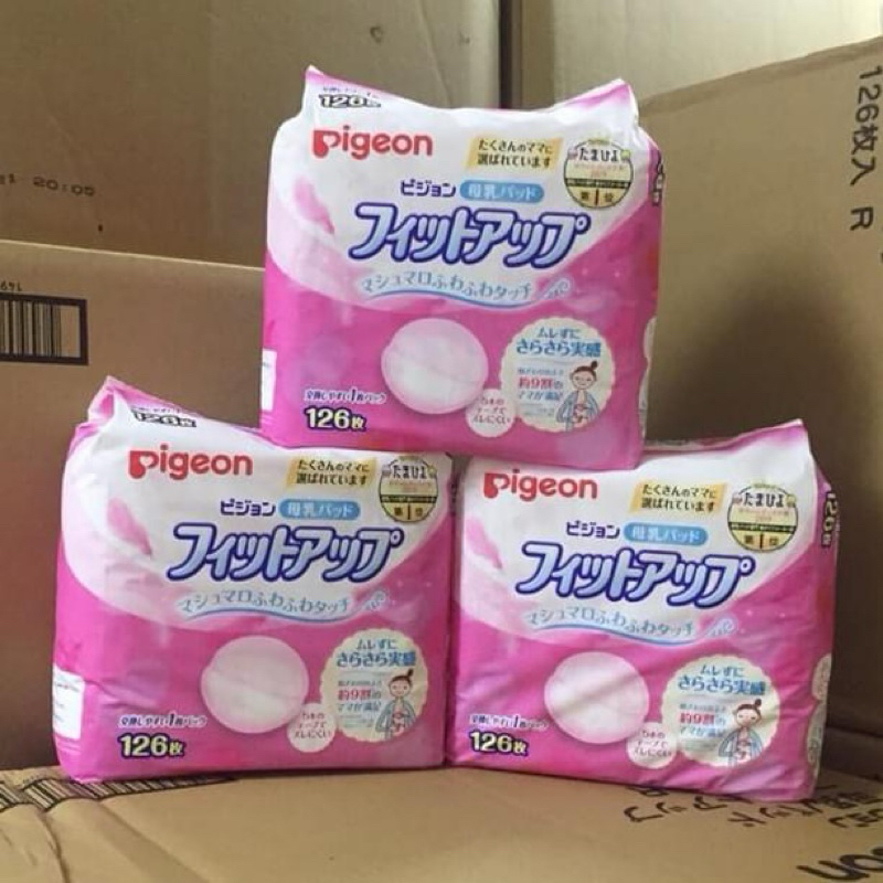 Miếng Lót Thấm Sữa Pigeon Nội Địa Nhật Bản Gói 126 Miếng Cho Bé tibongstore