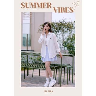 Áo Sơ Mi Nam Nữ LILA Thêu Tên Theo Yêu Cầu, Áo Sơ Mi Unisex Kẻ Sọc Tay Dài Hàn Quốc Chất Liệu Oxford Form Rộng