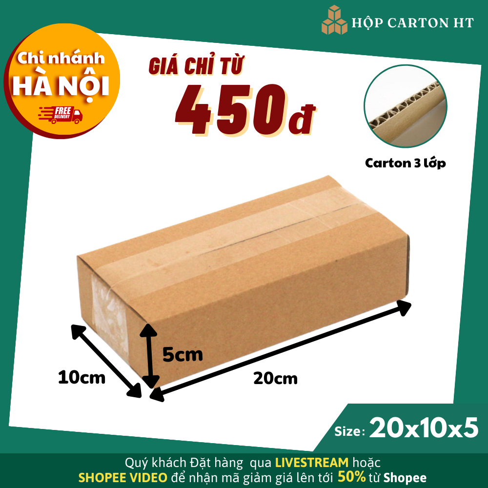 Hộp carton đóng hàng đẩy đủ size hộp giấy carton nhiều kích thước giá ...