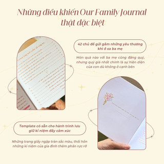 Nhật Ký Gia Đình Our Family Journal, Scrapbook cho Gia Đình Ba Mẹ, Quà Tặng Ba Mẹ Ý Nghĩa