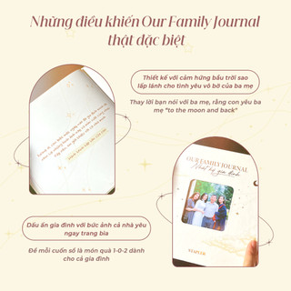 Nhật Ký Gia Đình Our Family Journal, Scrapbook cho Gia Đình Ba Mẹ, Quà Tặng Ba Mẹ Ý Nghĩa