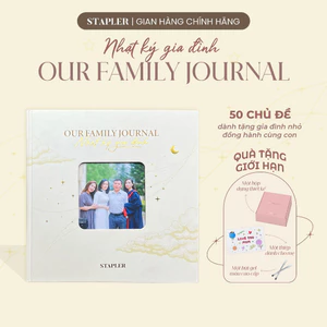 Nhật Ký Gia Đình Our Family Journal, Scrapbook cho Gia Đình Ba Mẹ, Quà Tặng Ba Mẹ Ý Nghĩa