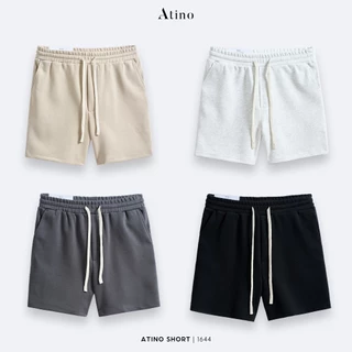 Quần Short Nam Trơn ATINO Chất Liệu Cotton Dáng Trẻ Trung Form Regular L.4.1644