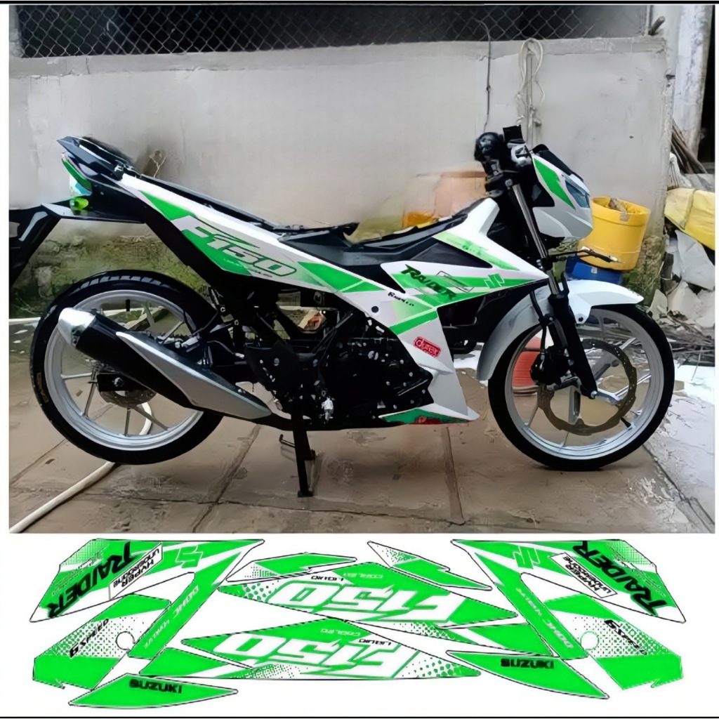 Tem rời RAIDER F150 cao cấp chất liệu in 3 lớp PPF chống nước không phai màu,NHÃN DÁN.