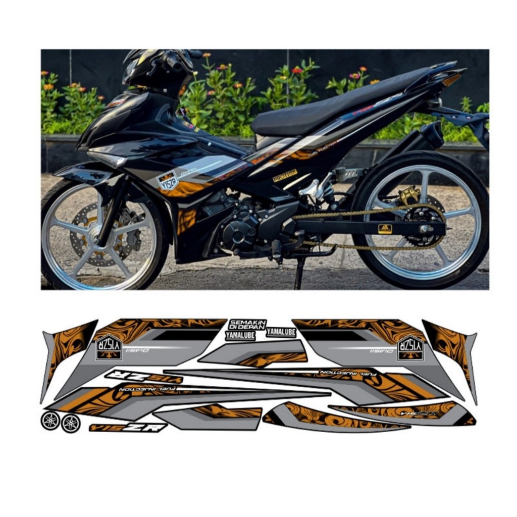 Tem rời EXCITER 150 mẫu y15zr cao cấp chất liệu in 3 lớp chống nước không phai màu ,NHÃN DÁN.