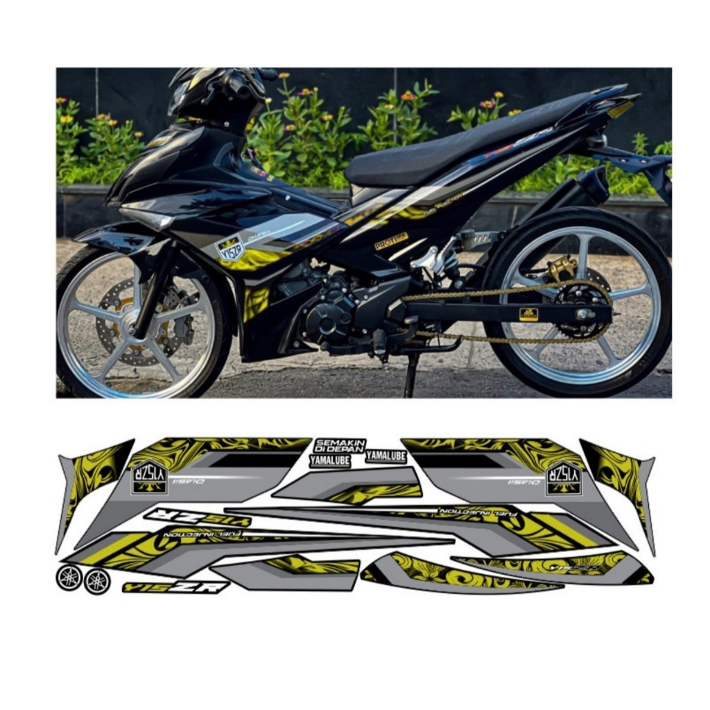 Tem rời EXCITER 150 mẫu y15zr cao cấp chất liệu in 3 lớp chống nước không phai màu ,NHÃN DÁN.