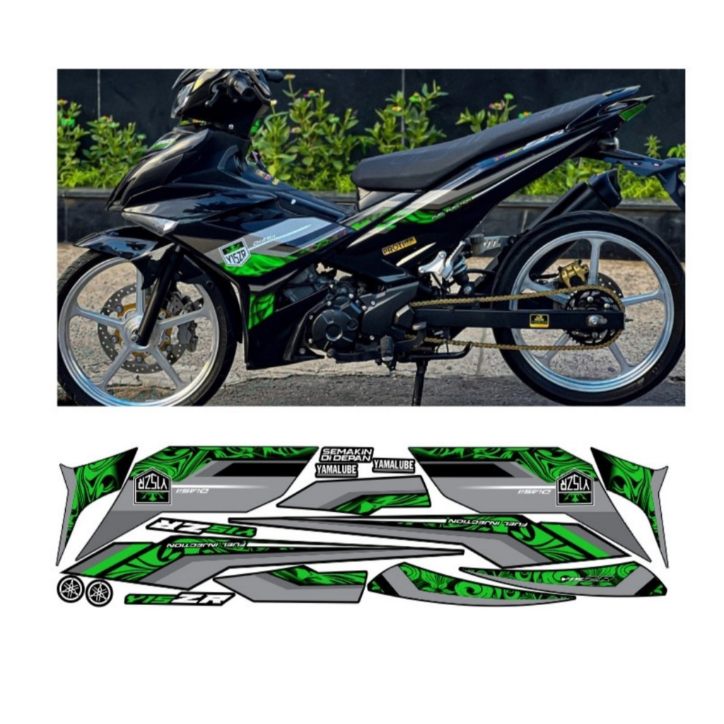 Tem rời EXCITER 150 mẫu y15zr cao cấp chất liệu in 3 lớp chống nước không phai màu ,NHÃN DÁN.