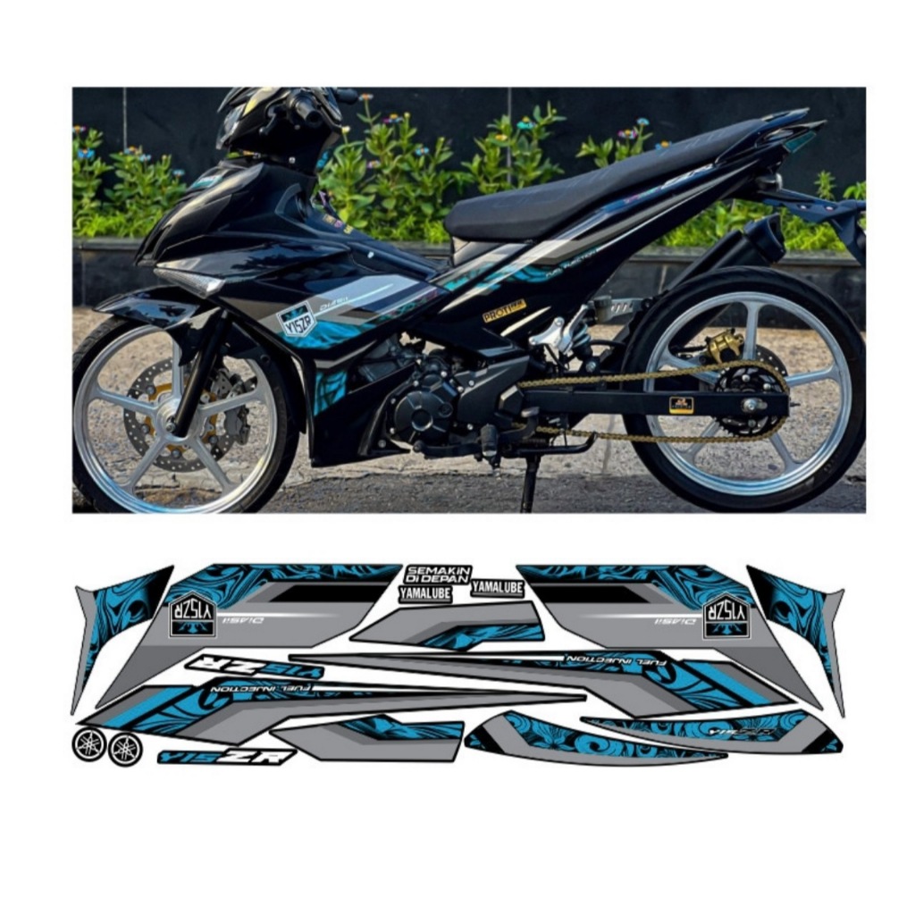 Tem rời EXCITER 150 mẫu y15zr cao cấp chất liệu in 3 lớp chống nước không phai màu ,NHÃN DÁN.
