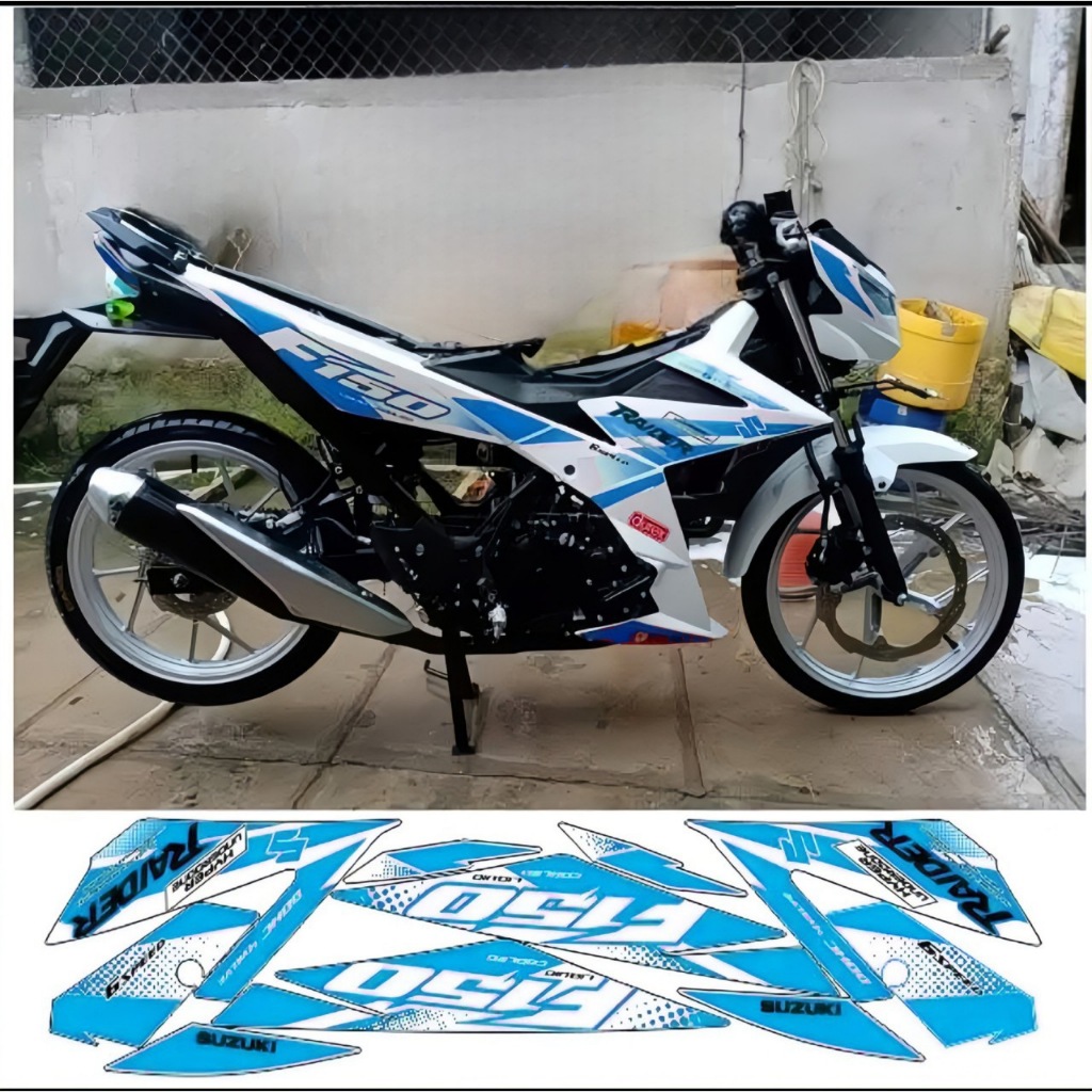 Tem rời RAIDER F150 cao cấp chất liệu in 3 lớp PPF chống nước không phai màu,NHÃN DÁN.
