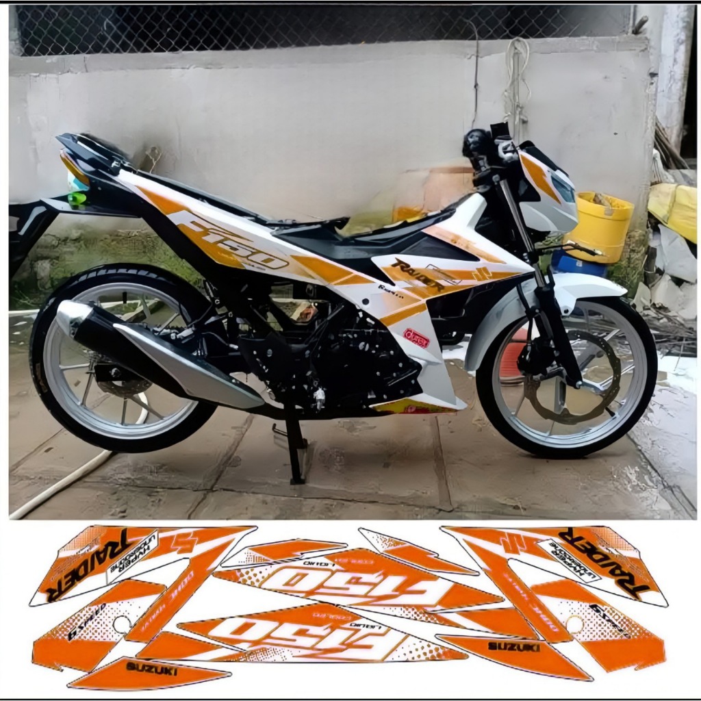 Tem rời RAIDER F150 cao cấp chất liệu in 3 lớp PPF chống nước không phai màu,NHÃN DÁN.