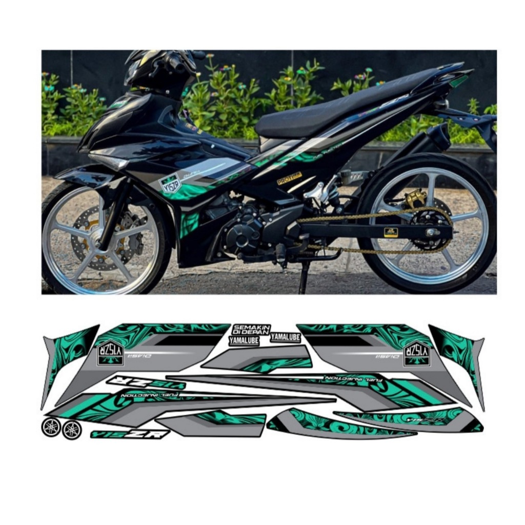 Tem rời EXCITER 150 mẫu y15zr cao cấp chất liệu in 3 lớp chống nước không phai màu ,NHÃN DÁN.