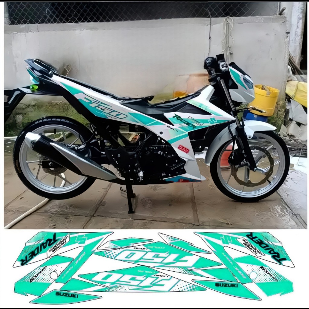 Tem rời RAIDER F150 cao cấp chất liệu in 3 lớp PPF chống nước không phai màu,NHÃN DÁN.