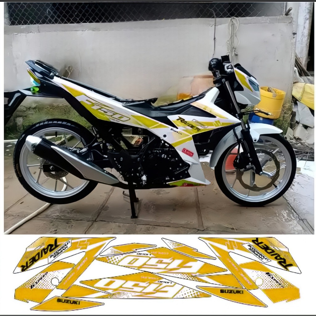 Tem rời RAIDER F150 cao cấp chất liệu in 3 lớp PPF chống nước không phai màu,NHÃN DÁN.