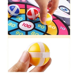 Ném Bóng Dính, Bảng Phi Tiêu Bóng Ném Dính Rèn Luyện Tính Tập Trung Cho Bé Tặng Kèm 3 Bóng + 1 Móc Treo 89023