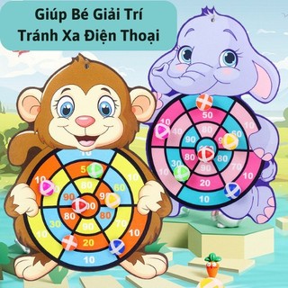 Ném Bóng Dính, Bảng Phi Tiêu Bóng Ném Dính Rèn Luyện Tính Tập Trung Cho Bé Tặng Kèm 3 Bóng + 1 Móc Treo 89023