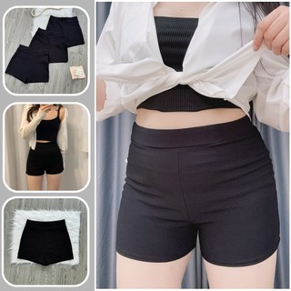Quần legging nữ dáng quần đùi ôm cạp cao tập thể thao yoga vải umi gân co giãn mặc mát có bigsize Q511