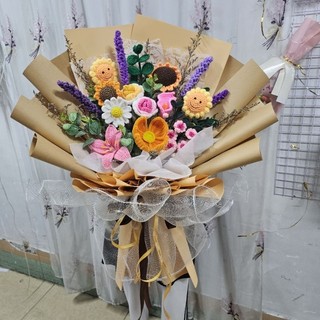 Bó bông len siêu to cao 80cm