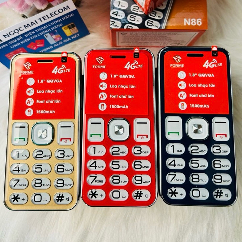 Điện thoại Forme N86 4G người già - Hàng chính hãng - New - Full hộp ...