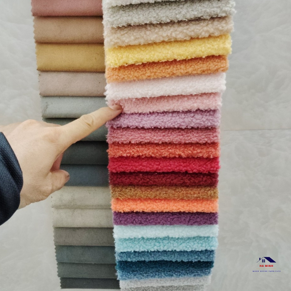 Ghế băng dài chữ u bọc đêm, ghế ngồi chờ nail ghế thử giây bọc đệm lông cừu HM68
