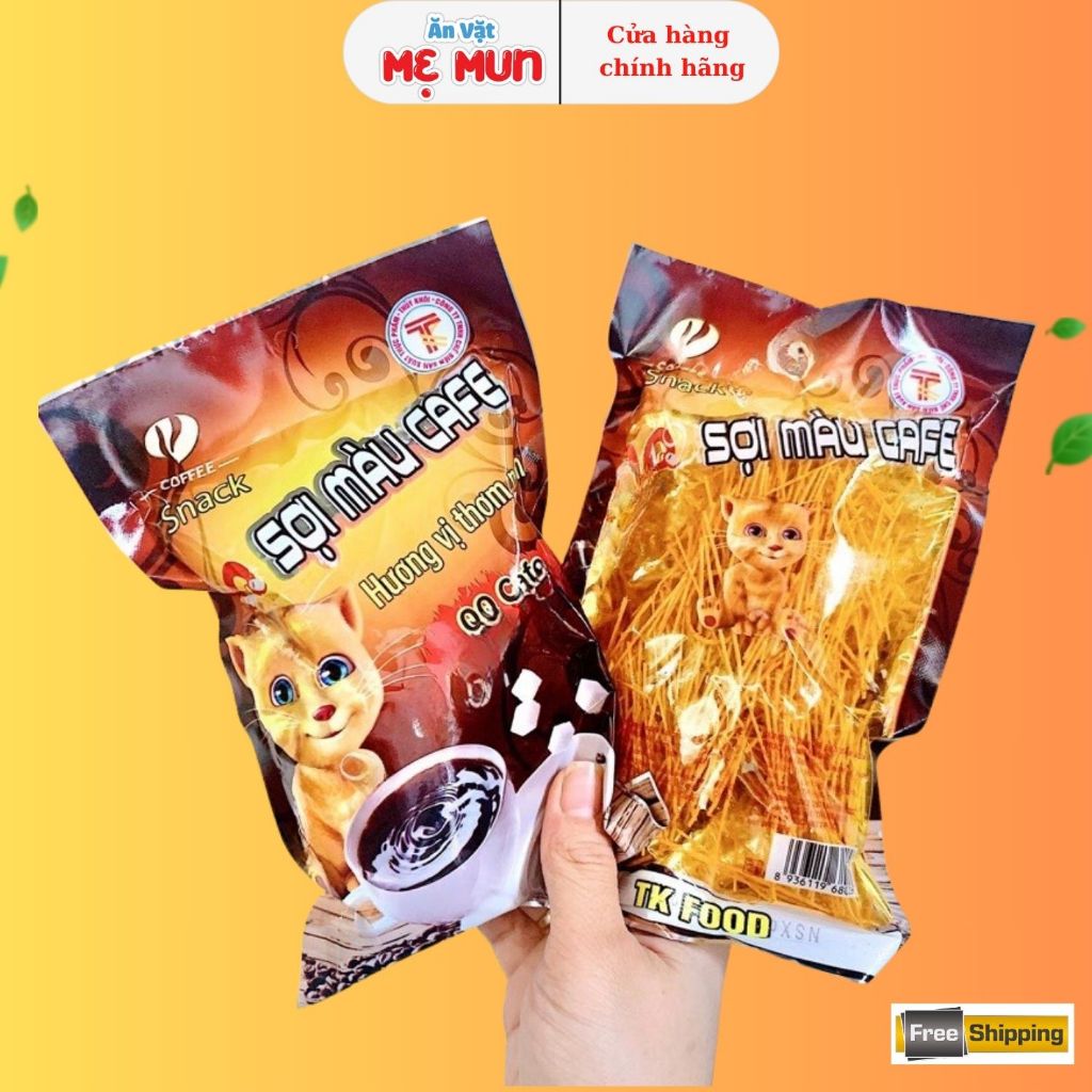 Snack Sợi Màu Cafe - Snack Que Cay - Đồ Ăn Vặt Cổng Trường Hot