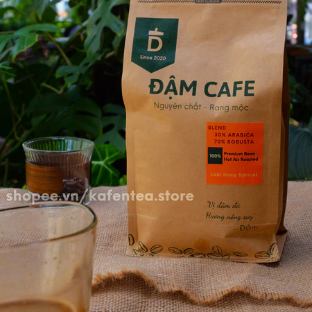 Cafe rang xay giá sỉ cho quán Đậm cafe, cà phê rang mộc Lâm Hà, Lâm Đồng blend Arabica - Robusta (Cam)