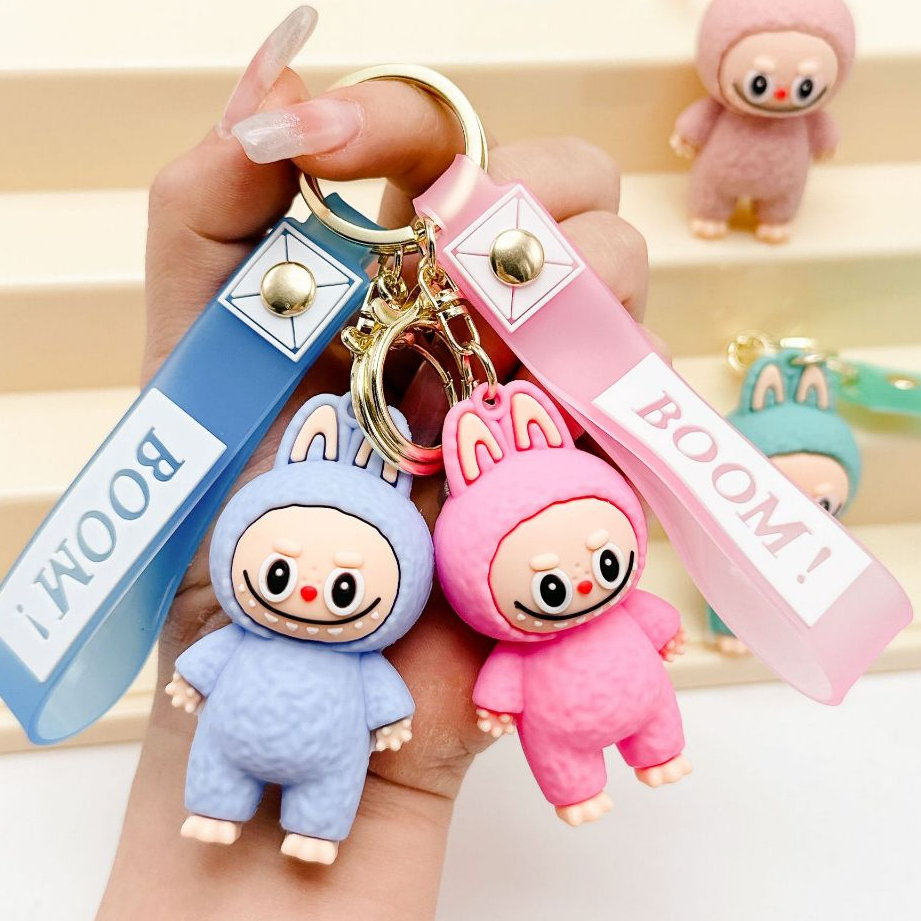 [Flash sales] Móc Khoá Hoạt Hình Labubu Nhựa Cứng Đáng Yêu Hottrend Móc Treo Túi Xách, Balo Làm Quà Tặng Ý Nghĩa