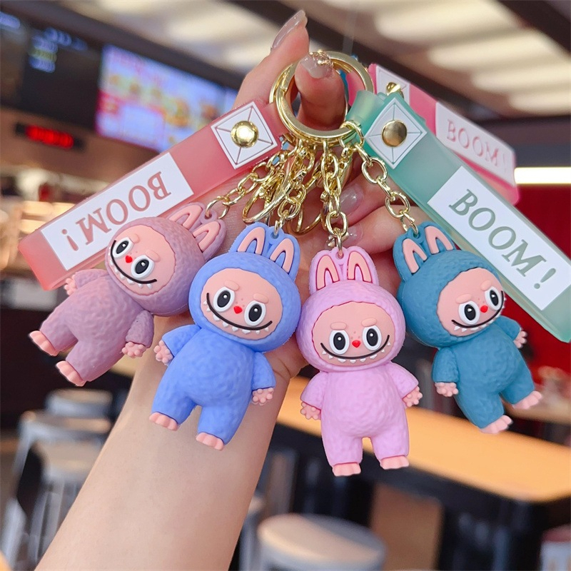 [Flash sales] Móc Khoá Hoạt Hình Labubu Nhựa Cứng Đáng Yêu Hottrend Móc Treo Túi Xách, Balo Làm Quà Tặng Ý Nghĩa