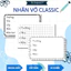 Set Nhãn Vở/ Nhãn Sách Classic Dễ Thương Cho Tín Đồ Thích Đơn Giản, Nhẹ Nhàng