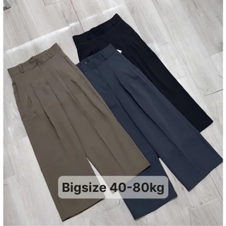 Quần suông  ống  rộng suông dài 87cm cho nữ nấm lùn dưới 1m 52   cho nữ , che mỡ bụng-mã 201